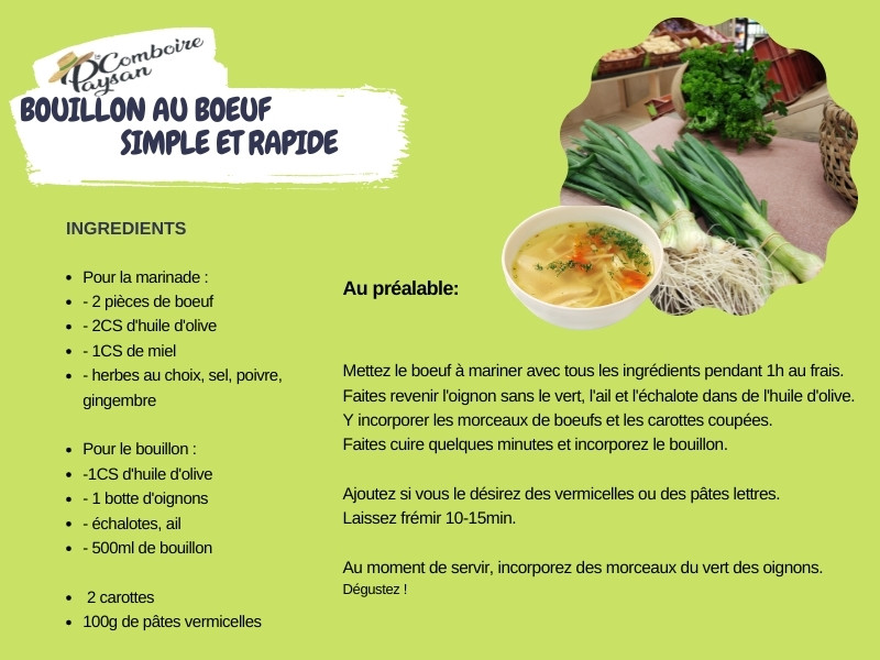 Bouillon de boeuf 500 ml